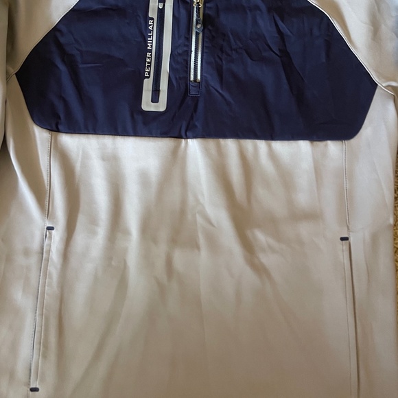 Peter Millar Crown Sport Hyperlight Weld Medium Blue Gray Half Zip Pullover Med - Picture 2 of 6